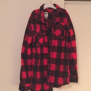 Black and red gingham shirt